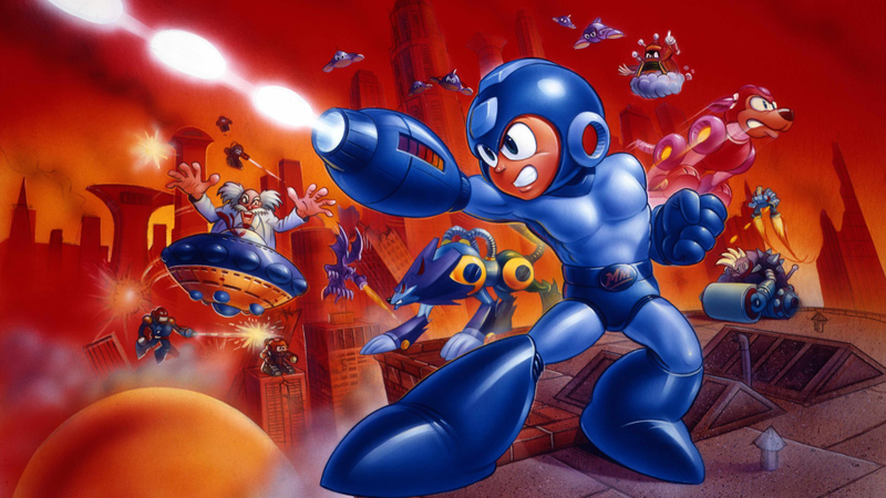 From the North American and European box art of Mega Man 7/Capcom Database